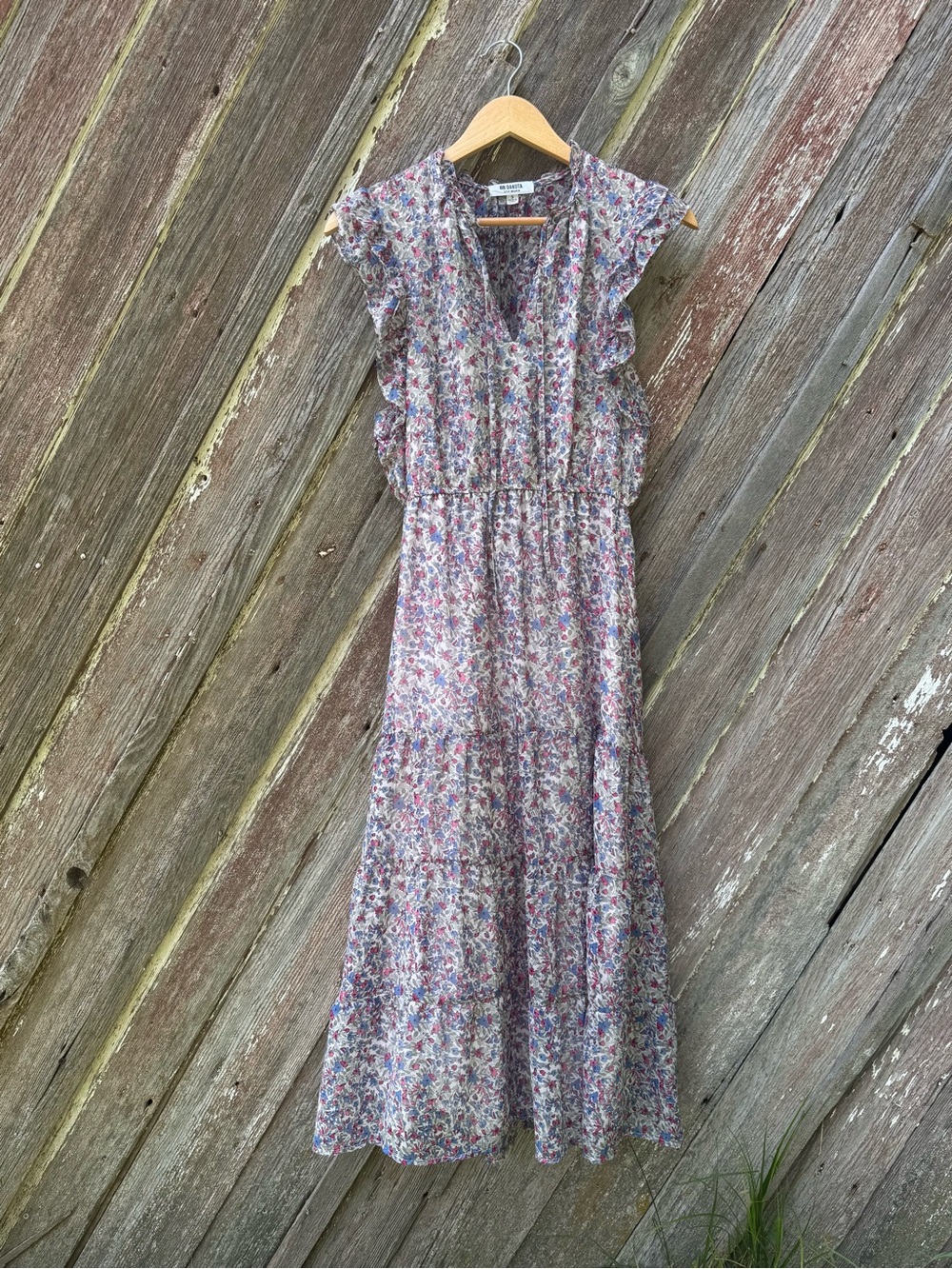 BB Dakota Steve Madden Floral Prairie Maxi Dress Cottagecore S